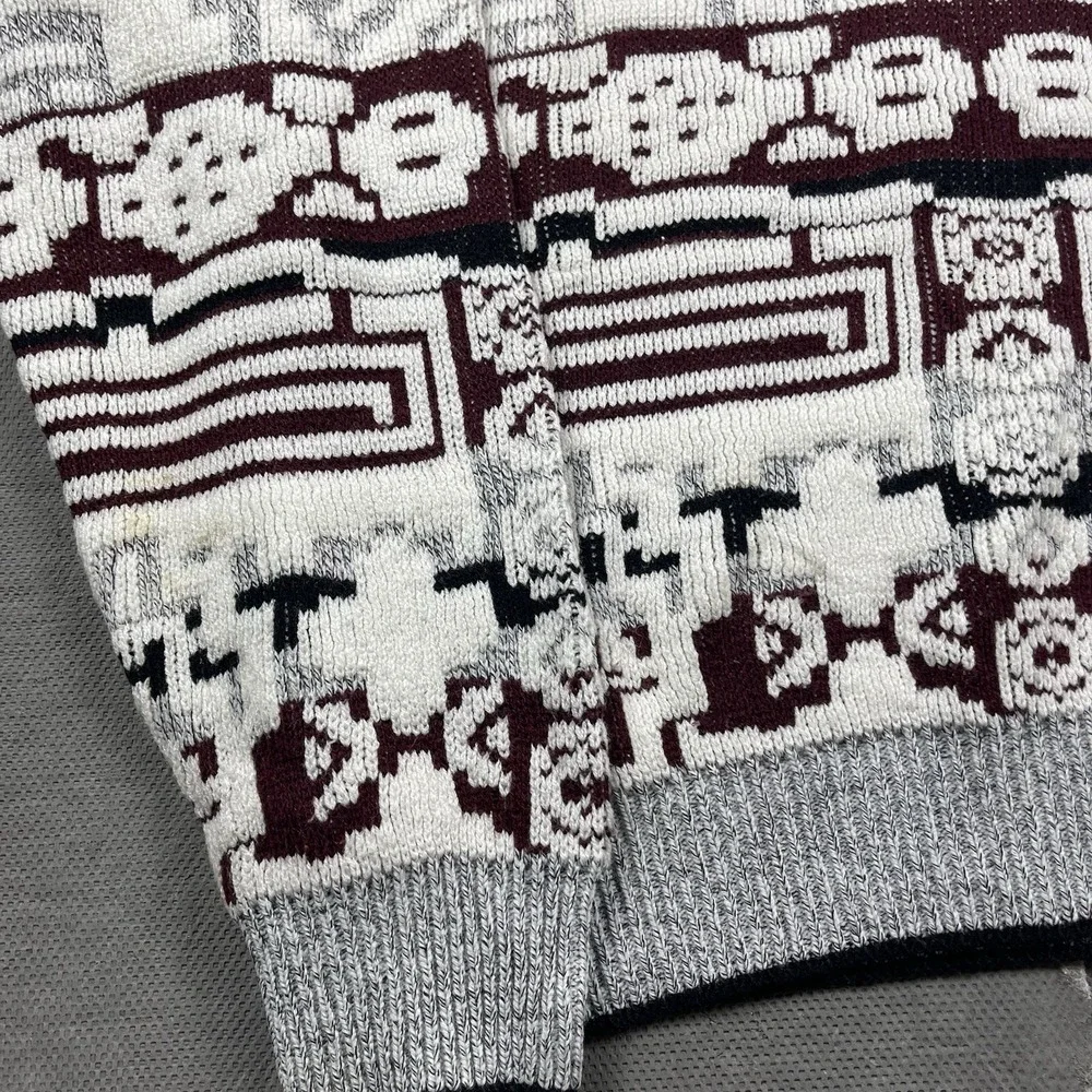 Vintage Expressions Sweater Mens‎ XL Geometric Abstract Crewneck Pullover Cosby